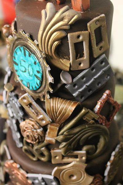 Steampunk style - Cake by cakeandwhimsy