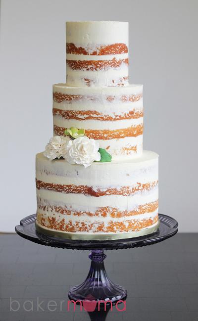 Naked Wedding Cake - Cake by Bakermama
