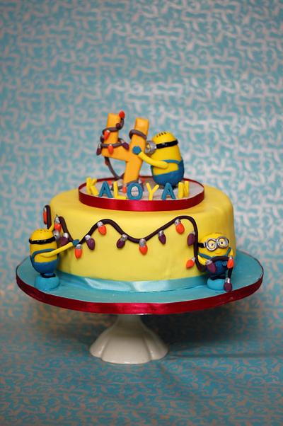 Minions Birthday Cake - Cake by Boutique Cookies Cakes