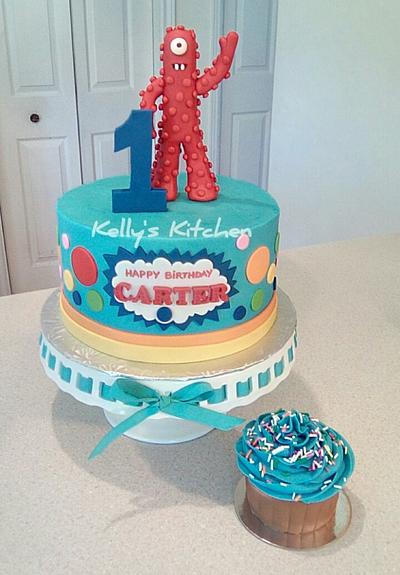 Yo Gabba Gabba first birthday cake - Cake by Kelly Stevens
