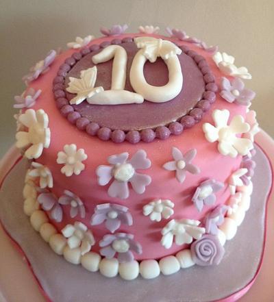 Pretty in Pink (and purple) - Cake by Melissa Woodland Cakes
