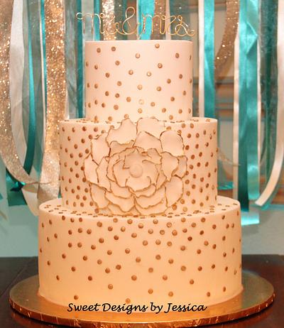Nicole's wedding - Cake by SweetdesignsbyJesica