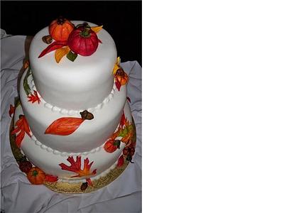 Fall Leaves - Cake by cindy Zimmerman
