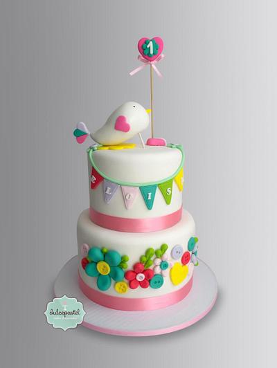 Little Bird Cake - Torta Pajarito - Cake by Dulcepastel.com