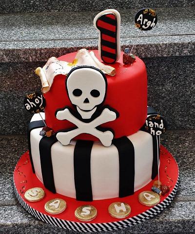 PIRATE THEMED 1ST. BIRTHDAY  - Cake by Enza - Sweet-E