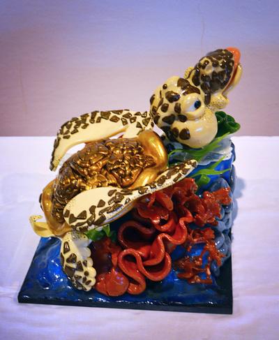The sea turtle - Cake by Isomalt by Mayte Rodríguez
