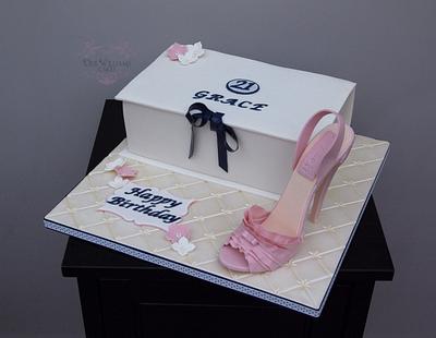 Lanvin style shoe box cake - Cake by Deb Williams Cakes
