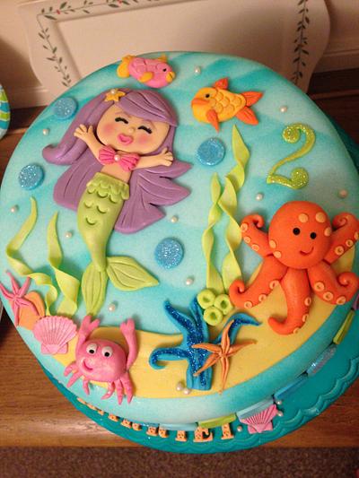 Mermaid cake  - Cake by Chaley O'Neill