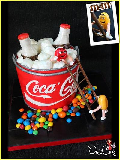 M&M's & Coca Cola Fan x - Cake by DusiCake