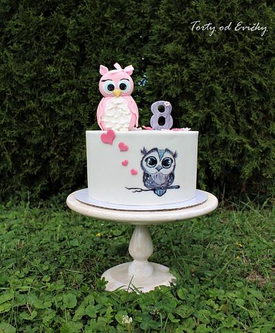 Cute owls  - Cake by Cakes by Evička