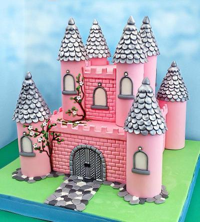 Pink castle - Cake by Mania M. - CandymaniaC