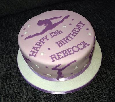 Gymnastics Birthday Cake - Cake by Caron Eveleigh