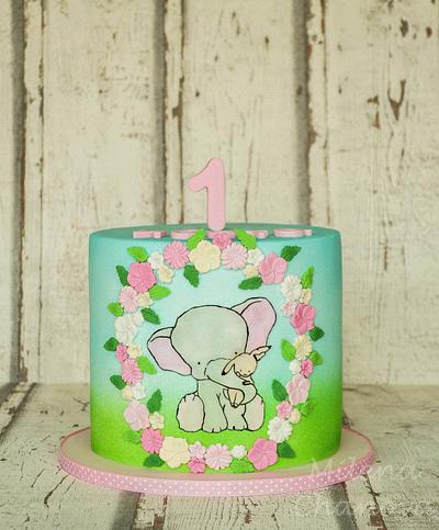 Hand Painted Birthday Cake - Cake by MilenaChanova