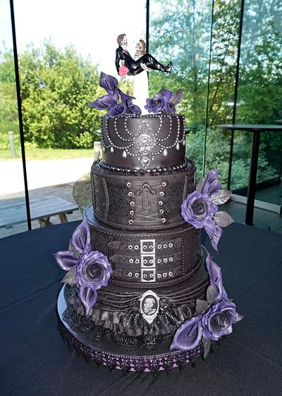 Gothic / Steampunk Wedding Cake - Cake by Custom Cakes by Ann Marie