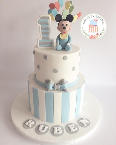Baby Mickey Mouse Cake - Cake by Cakes by Berina
