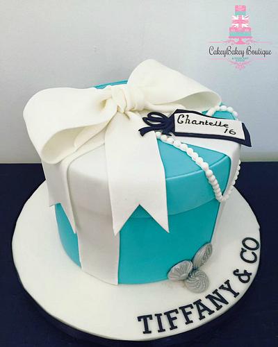 Tiffany Hat Box Cake - Cake by CakeyBakey Boutique