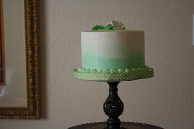 Green Marbled Buttercream - Cake by Rosie93095