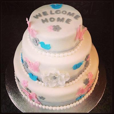 Welcome home cake - Cake by Charise Viccarone~ The Flour Bouquet Co.
