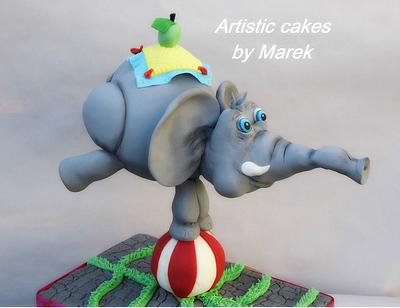 Elephant 3D - Cake by Marek