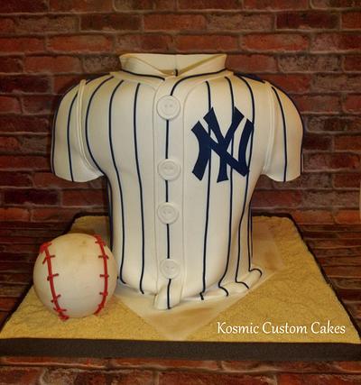 New York Yankees  - Cake by Kosmic Custom Cakes