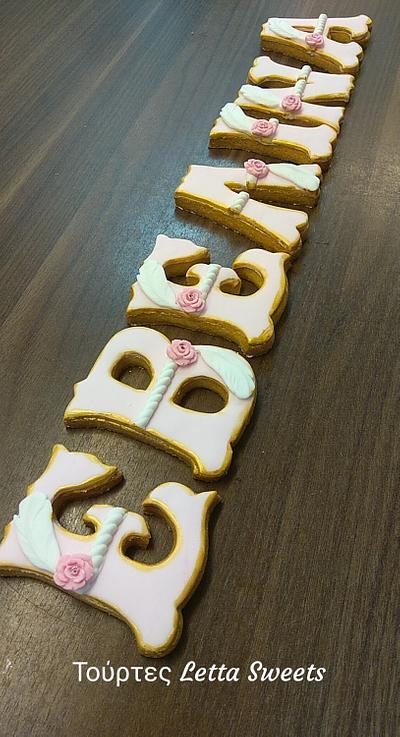 Name cookie 3D - Cake by Nikoletta Giourga