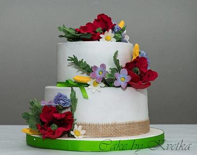 wild flower  - Cake by Andrea Kvetka