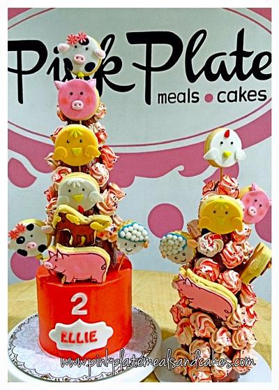 Meringue cookie cake tower - Cake by Pink Plate Meals and Cakes