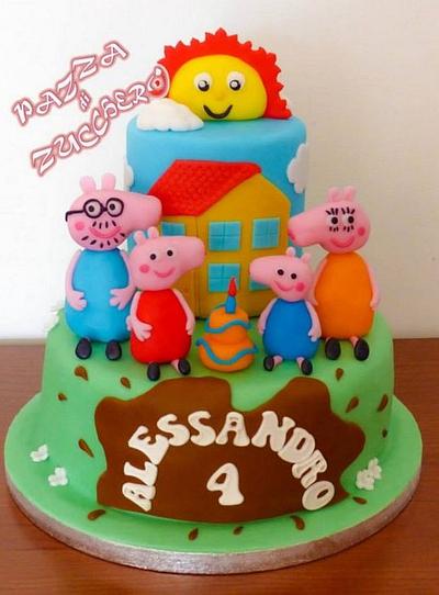 Peppa Pig family - Cake by Elisa Di Franco