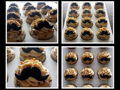 Mustache cupcakes - Cake by Fondanterie