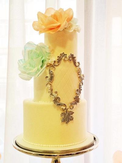 Vintage inspired wedding cake and sweetbar, Bomton Press Event - Cake by PunkRockCakes
