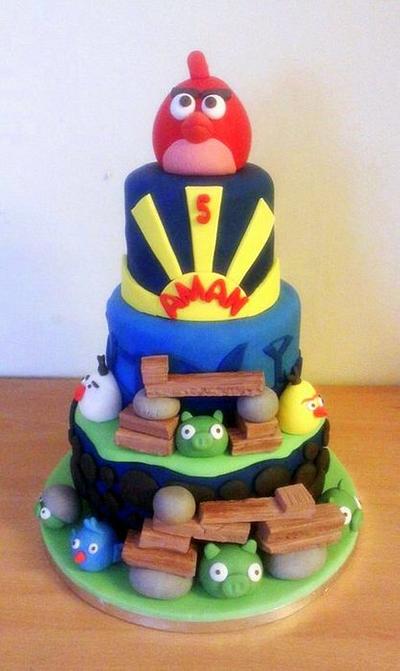 Angry Birds cake - Cake by FairyDelicious
