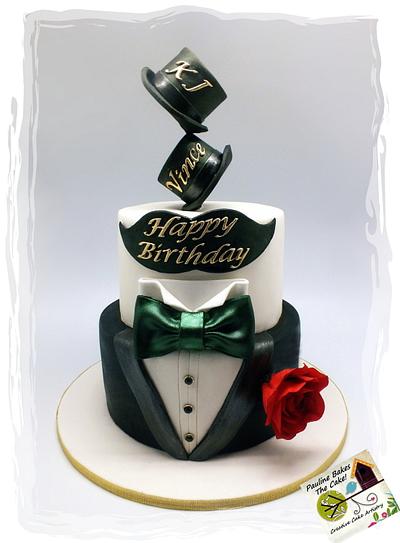 Balancing Top Hats @ A Black Tie Affair! - Cake by Pauline Soo (Polly) - Pauline Bakes The Cake!