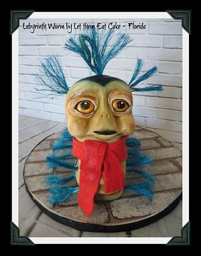 Labyrinth worm for David Bowie collaboration - Cake by Claire North