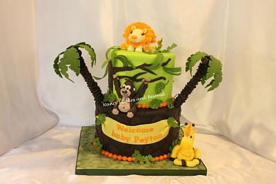 Funfari Jungle Themed Baby Shower Cake - Cake by Nancy's Cakes and Beyond