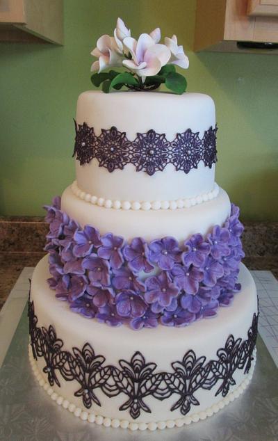 Dennise & Steven's Wedding - Cake by Jazz