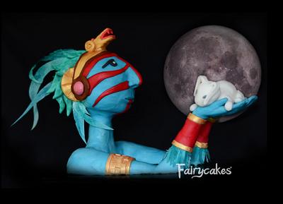 Children’s classic books Collab- “The Rabit in the Moon” (El conejo en la luna) - Cake by Paola Troyo