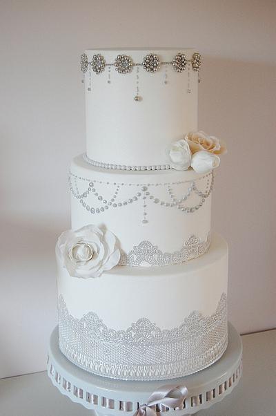 Beaded lace - Cake by Cake Tales and Dreams
