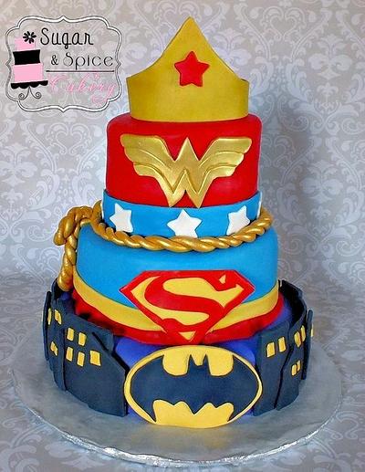 SuperHero Cake - Cake by Mandy