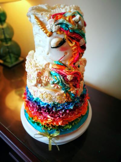 rainbow unicorn - Cake by Mar  Roz