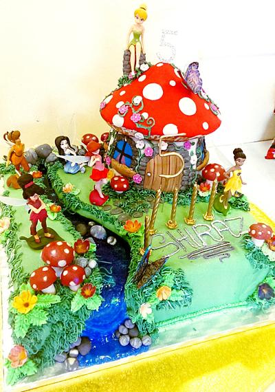 Tinkerbell's House - Cake by Tinaz  @ Tinzi's