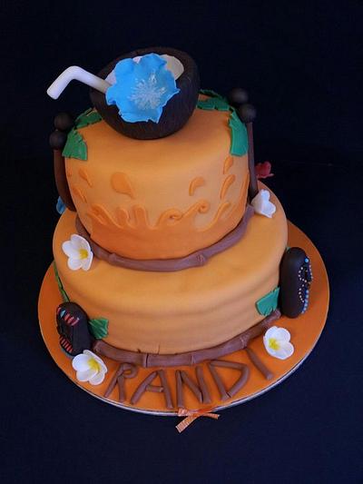 Randi's Tropical Paradise - Cake by Carrie