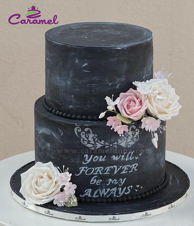 Chalkboard Cake - Cake by Caramel Doha