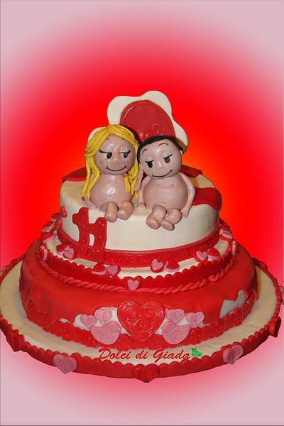 Love is..... <3 a cake !  - Cake by Valeria Giada Gullotta