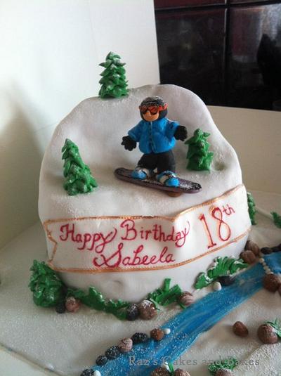 Snowboarding addict :) - Cake by RazsCakes
