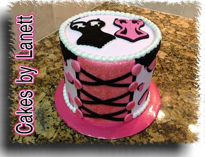 Corset Cake / Bachelorette Cake - Cake by Lanett