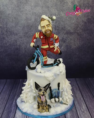  rescuer and australian cattle dog - Cake by crazycakes