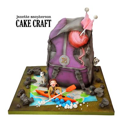 3D rucksack cake - Cake by Janette MacPherson Cake Craft