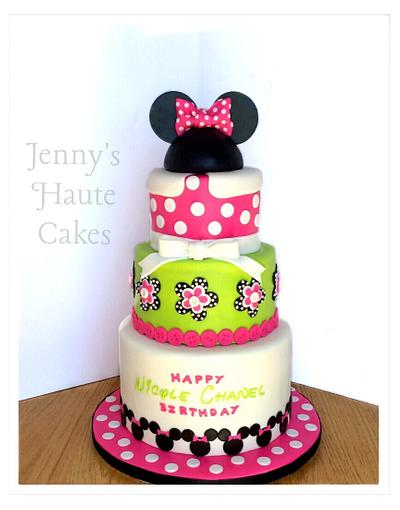 Minnie Mouse Cake - Cake by Jenny Kennedy Jenny's Haute Cakes