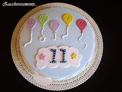 Baloon birthday cake - Cake by Silvia Tartari