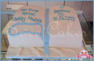 Baptism Bible Cake  - Cake by Farida Hagi